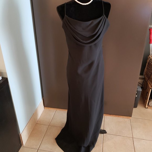 Onyx Black Dress with Lining Size 14 - Picture 1 of 8